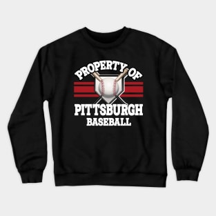 Proud Name Pittsburgh Graphic Property Vintage Baseball Crewneck Sweatshirt